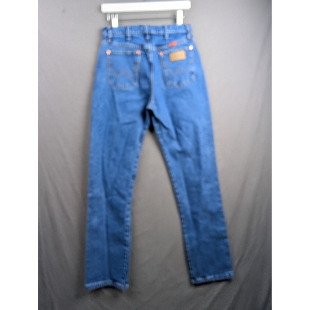Wrangler Women High Rise Slim Fit Straight Leg Jeans Blue 7x34 - Picture 2 of 7